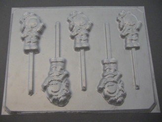 212sp Rainbow Dull Doll Chocolate or Hard Candy Lollipop Mold